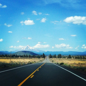 Open road, Mt. Hood photo by Adam Teefey