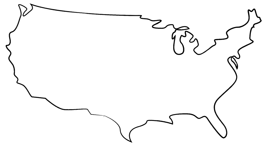 Travois Lineart Map Black