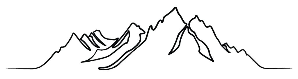 Travois Lineart Mountain Black